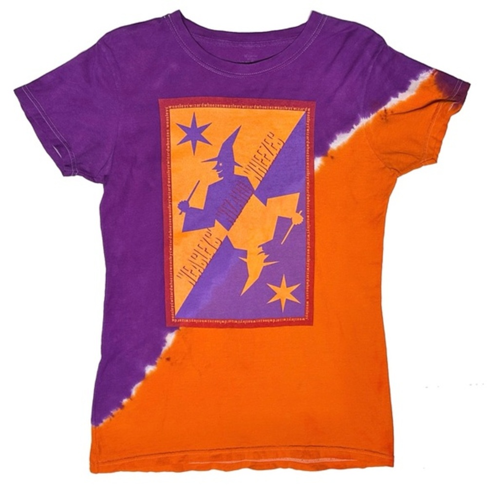 Harry Potter Weasleys’ Wizard Wheezes Orange Purple Tie Dye Girl’s Shirt Large